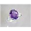 925 Sterling Silver Ladies Angel Ring, Amethyst, SR154