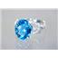 Swiss Blue Topaz Angel, 925 Sterling Silver Ring. SR154
