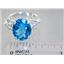Swiss Blue Topaz Angel, 925 Sterling Silver Ring. SR154