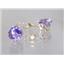 14k Gold Leverback Earrings, Amethyst, E217