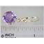 14k Gold Leverback Earrings, Amethyst, E217