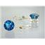 14k Gold Leverback Earrings, London Blue Topaz, E217