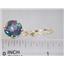 14k Gold Leverback Earrings, Mystic Fire Topaz, E217