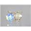 14k Gold Leverback Earrings, Mercury Mist Topaz, E217