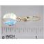 14k Gold Leverback Earrings, Mercury Mist Topaz, E217