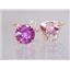 14k Gold Leverback Earrings, Pure Pink Topaz, E217