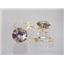 14k Gold Leverback Earrings, Smoky Quartz, E217