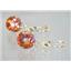 14k Gold Leverback Earrings, Twilight Fire Topaz, E217