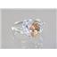 SR176, Champagne CZ, 925 Sterling Silver Ring