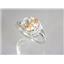 SR176, Champagne CZ, 925 Sterling Silver Ring