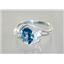 SR176, Neptune Garden Topaz, 925 Sterling Silver Ring