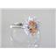 SR235, Champagne CZ, 925 Sterling Silver Ring