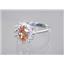 SR235, Champagne CZ, 925 Sterling Silver Ring