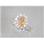 SR235, Champagne CZ, 925 Sterling Silver Ring