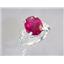 Created Ruby, 925 Sterling Silver Ring, SR154