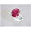 Created Ruby, 925 Sterling Silver Ring, SR154