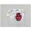 SR176, Garnet CZ, 925 Sterling Silver Ring