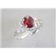 SR176, Garnet CZ, 925 Sterling Silver Ring