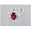 SR176, Garnet CZ, 925 Sterling Silver Ring