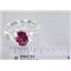 SR176, Garnet CZ, 925 Sterling Silver Ring