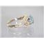 10K, 14K or 18K Gold Ladies Ring, Aquamarine, R137