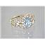 10K, 14K or 18K Gold Ladies Ring, Aquamarine, R113