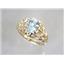 10K, 14K or 18K Gold Ladies Ring, Aquamarine, R113