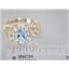 10K, 14K or 18K Gold Ladies Ring, Aquamarine, R113