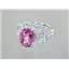 SR162, Pure Pink Topaz, 925 Sterling Silver Ring