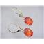 14k Gold Leverback Earrings, Padparadscha Sapphire, E107