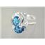 Sterling Silver Ladies Ring, Neptune garden Topaz, SR016