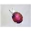 925 Sterling Silver Pendant, Crimson Topaz, SP022