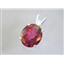 925 Sterling Silver Pendant, Crimson Topaz, SP022