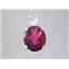 925 Sterling Silver Pendant, Crimson Topaz, SP022