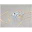 14k Gold Threader Earrings, Aquamarine, E003