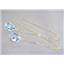 14k Gold Threader Earrings, Aquamarine, E005