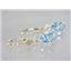 14k Gold Leverback Earrings, Aquamarine, E007