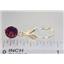 14k Gold Leverback Earrings, Mozambique Garnet, E017