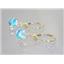14k Gold Leverback Earrings, Mercury Mist Topaz, E017