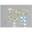 14k Gold Leverback Earrings, Mercury Mist Topaz, E017
