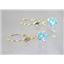 14k Gold Leverback Earrings, Mercury Mist Topaz, E017