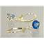 14k Gold Leverback Earrings, Neptune Garden Topaz, E017
