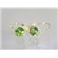14k Gold Leverback Earrings, Peridot, E017