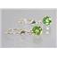 14k Gold Leverback Earrings, Peridot, E017