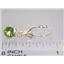14k Gold Leverback Earrings, Peridot, E017