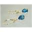 E021, Paraiba Topaz, 14k Gold Earringss