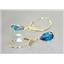 E021, Paraiba Topaz, 14k Gold Earringss