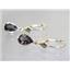 14k Gold Leverback Earrings, Smoky Quartz, E021