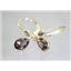 14k Gold Leverback Earrings, Smoky Quartz, E021