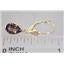 14k Gold Leverback Earrings, Smoky Quartz, E021